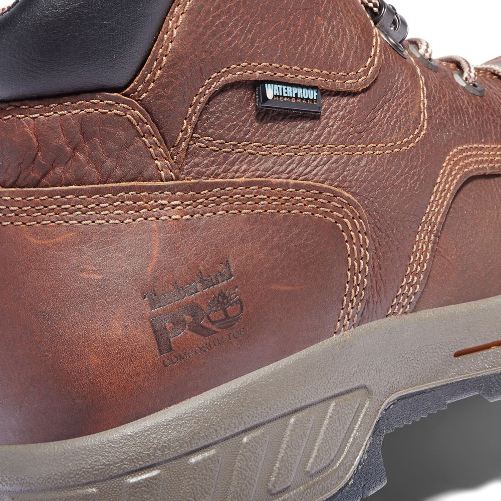 Botas de Trabajo Timberland Hombre Pro® Helix Hd 6\" Comp Toe Marrones/Negras - Chile TDF-179524